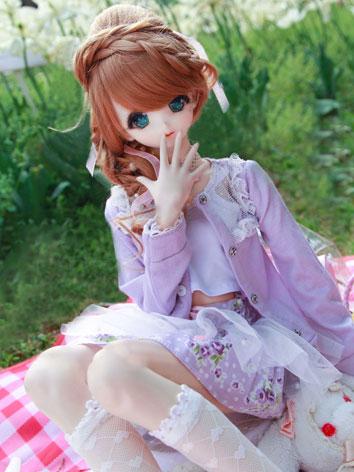 BJD Clothes Girl Purple Suit for SD/DD Size Ball-jointed Doll