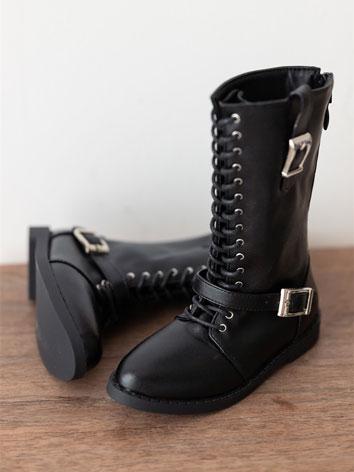 BJD Shoes Black Boots for 7...