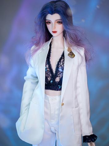 BJD Clothes Girl White Casual Suit for SD/SD16 Size Ball-jointed Doll