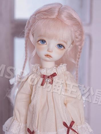 BJD Wig Pink Mohair Hair for YOSD Size Ball-jointed Doll