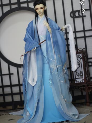 BJD Clothes Blue Ancient Costume for 68/70/73cm Size Ball-jointed Doll