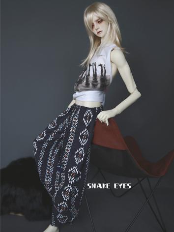 BJD Clothes Printed Trousers for SD13/SD17/70cm Ball-jointed Doll