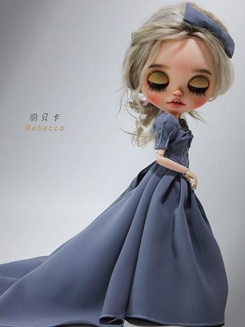 BJD Clothes Green/Blue Elegant Dress for Blythe/OB24/OB27/YOSD/MSD/SDGR/SD16 Size Ball-jointed Doll