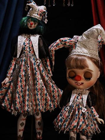 BJD Clothes Girl Clown Suit for OB24/Blythe/OB27/YOSD/MSD/SDGR/SD16 Size Ball-jointed Doll