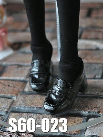 BJD Shoes Black Medium Heel Shoes for SD/DD Size Ball-jointed Doll