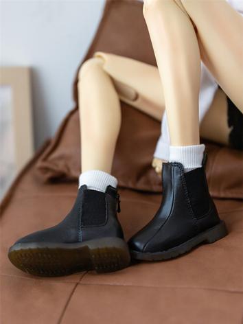 BJD Shoes Black Soft-soled Leather Boots for SD/MSD/YOSD Size Ball-jointed Doll