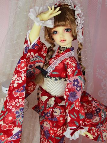 BJD Clothes Girl Kimono Suit (Fanying) for SD/DD/MSD Size Ball-jointed Doll