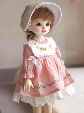 BJD Clothes 1/6 Pink Dress Set for YOSD Size Ball-jointed Doll