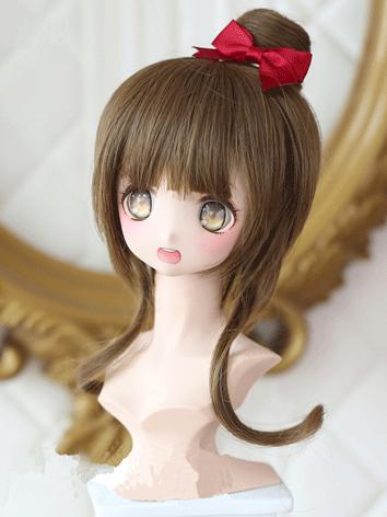 BJD Wig Cute Brown Hair for SD/MDD Size Ball-jointed Doll