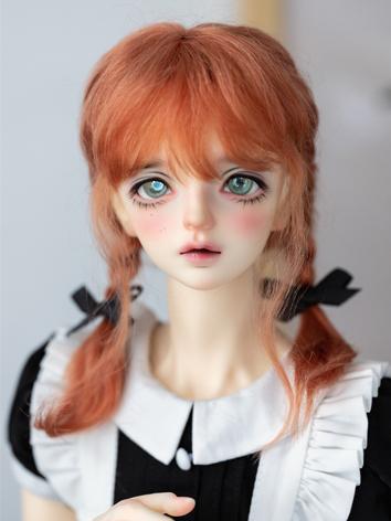 BJD Wig Mohair Double Ponytail Braid Hair for SD Size Ball-jointed Doll