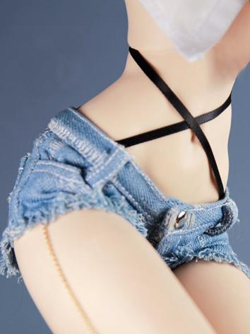 BJD Clothes Denim Shorts for SD/DD/MSD/MDD Size Ball-jointed Doll