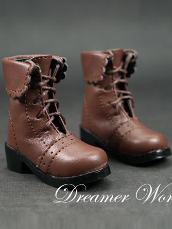 BJD Shoes Lace-up Boots for MSD/SD Size Ball-jointed Doll