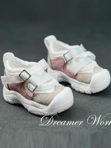 BJD Shoes Pink/Gray/Black Casual Shoes for MSD/70cm Size Ball-jointed Doll