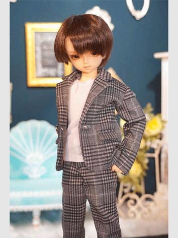 BJD Clothes Grid Suit for MSD/SD/DD Size Ball-jointed Doll