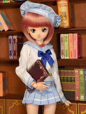 BJD Clothes 1/3 1/4 Blue/Brown Sailor Suit for MSD/SD/DD Size Ball-jointed Doll