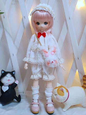 BJD Clothes Cute White Outfit for YOSD Size Ball-jointed Doll