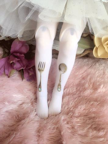 BJD White Long and Short Socks for YOSD/MSD/SD Size Ball-jointed Doll
