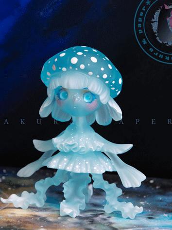 BJD's pet Small Jellyfish Jelly Transparent Blue Ball-jointed doll 