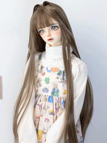 BJD Wig Girl Golden/Brown Pretty Hair for SD/MSD Size Ball-jointed Doll