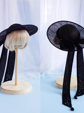 BJD Hat Black Sun Hat X469 for SD/DD Size Ball-jointed Doll