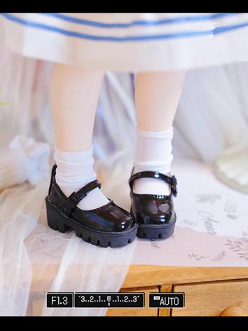 BJD Shoes Square Toe Heels for MSD Size Ball-jointed Doll