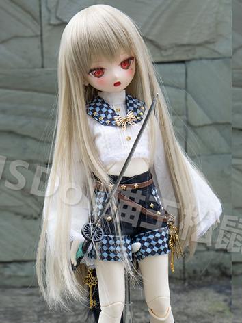 BJD Wig Golden/Wine Straight Long Hair for SD/MSD Size Ball-jointed Doll
