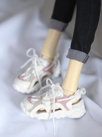 Blanc SaniMomo Doll Shoes Doll Boots Shoes Chaussures pour 1/3 BJD SD MSD AS DZ DOD LUTS 