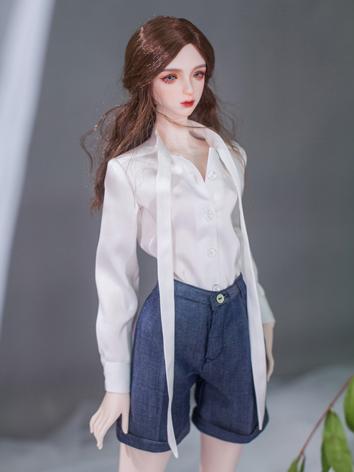 BJD Clothes Girl White Casual Shirt for SD/SD16 Size Ball-jointed Doll