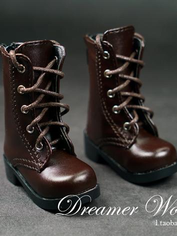 BJD Shoes Brown/Dark Brown/Gray/Black Boots for MSD Size Ball-jointed Doll