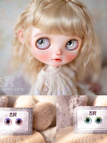 BJD Eyes Purple/Green Blythe Eye-chips for Ball-jointed Doll