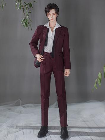 BJD Clothes Wine/Navy Tailored Suit for SD17/70cm/75cm/80cm Size Ball-jointed Doll