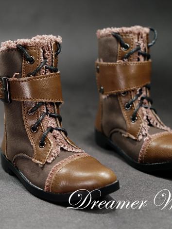 BJD Shoes Black/Brown Boots for SD/70cm Size Ball-jointed Doll