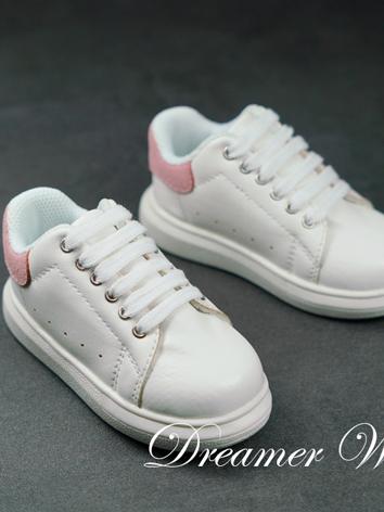 BJD Shoes White Casual Shoes for YOSD/MSD/SD/70cm Size Ball-jointed Doll