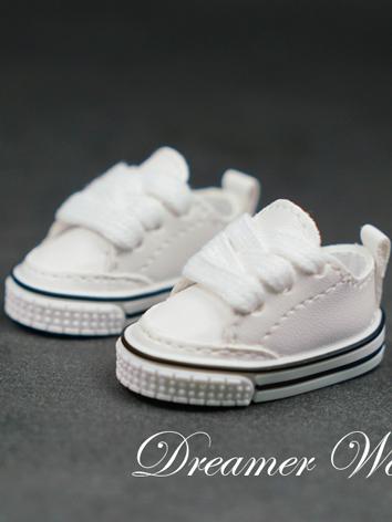 BJD Shoes White Casual Shoes for YOSD Size Ball-jointed Doll
