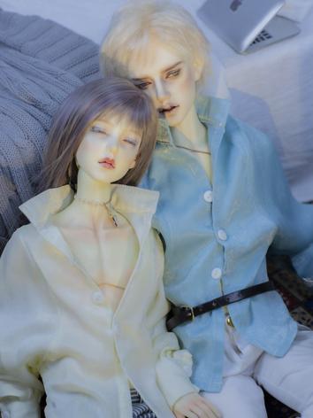 BJD Clothes Boy/Girl Beige/Blue Shirt for MSD/SD/70CM/75CM Ball-jointed Doll