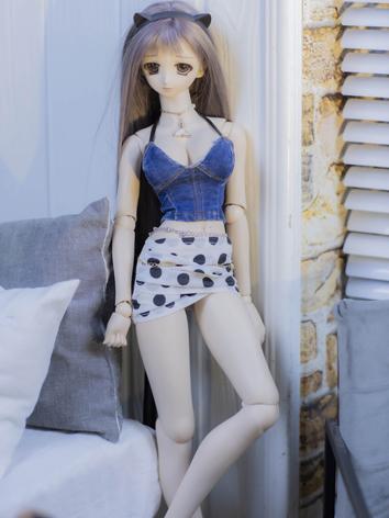 BJD Clothes Girl Vest and Skirt Suit for MSD/SD/70CM/75CM Ball-jointed Doll