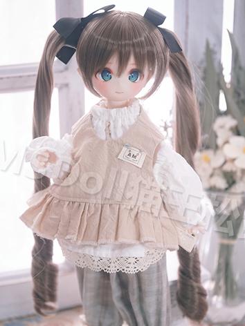 BJD Wig Hair Double Ponytail for SD Size Ball-jointed Doll