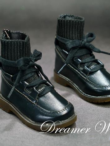 BJD Shoes Black Boots for SD/70cm Size Ball-jointed Doll
