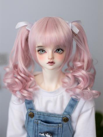 BJD Wig Double Braids Long Curly Hair for SD Size Ball-jointed Doll