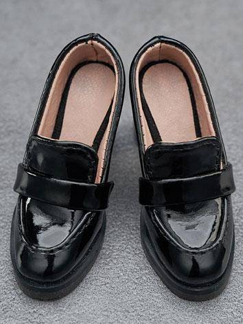 BJD 1/3 Female Black Leather Shoes SH322091 for SD Size Ball-jointed Doll