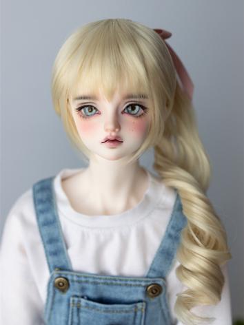 BJD Wig Ponytail Long Curly Hair for SD Size Ball-jointed Doll