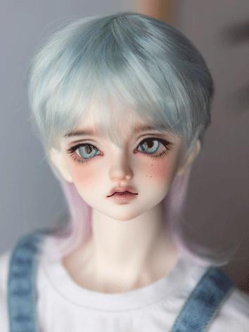 BJD Wig Contrasting Colours Wolf Tail Hair for SD Size Ball-jointed Doll