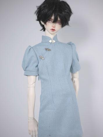 BJD Clothes Blue Modern Cheongsam A427 for MSD/SD/POPO68/70cm/73cm/75cm Size Ball-jointed Doll