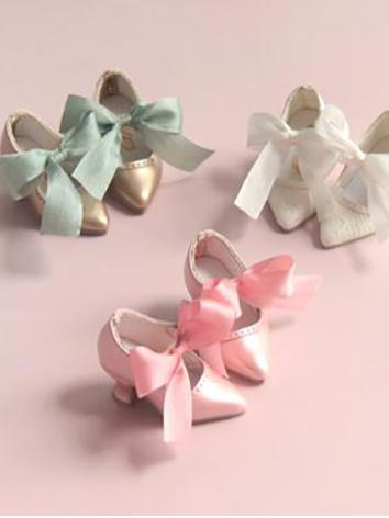 BJD Shoes High heels with Bow for YOSD Size Ball-jointed Doll