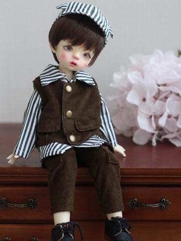 BJD Clothes Hat Shirts Pants Vest Suit for YOSD Size Ball-jointed Doll