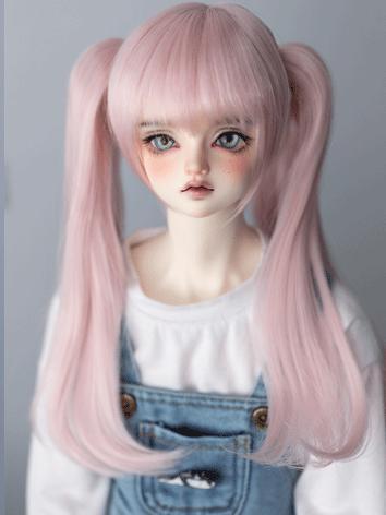 BJD Wig Double Ponytail Long Hair for SD Size Ball-jointed Doll