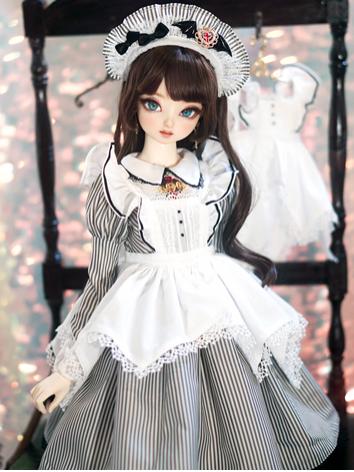 BJD Clothes Halloween Maid Outfit Dress for MSD/SD Size Ball Jointed Doll