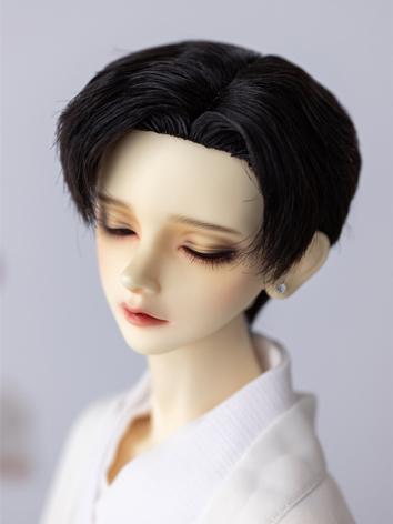 BJD Wig Style Short Side Parting Hair for SD Size Ball Jointed Doll