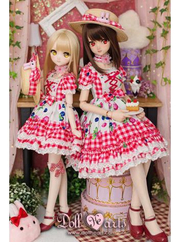 BJD Clothes Summer Dress Hat Suit for SD DD Size Ball Jointed Doll