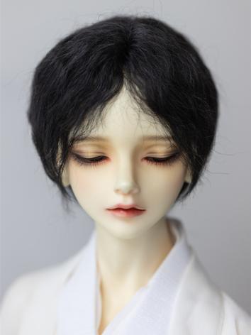 BJD Wig Middle Parting Curly Short Mohair Hair for SD Size Ball Jointed Doll